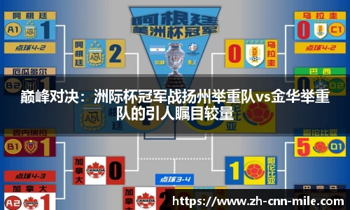 巅峰对决：洲际杯冠军战扬州举重队vs金华举重队的引人瞩目较量